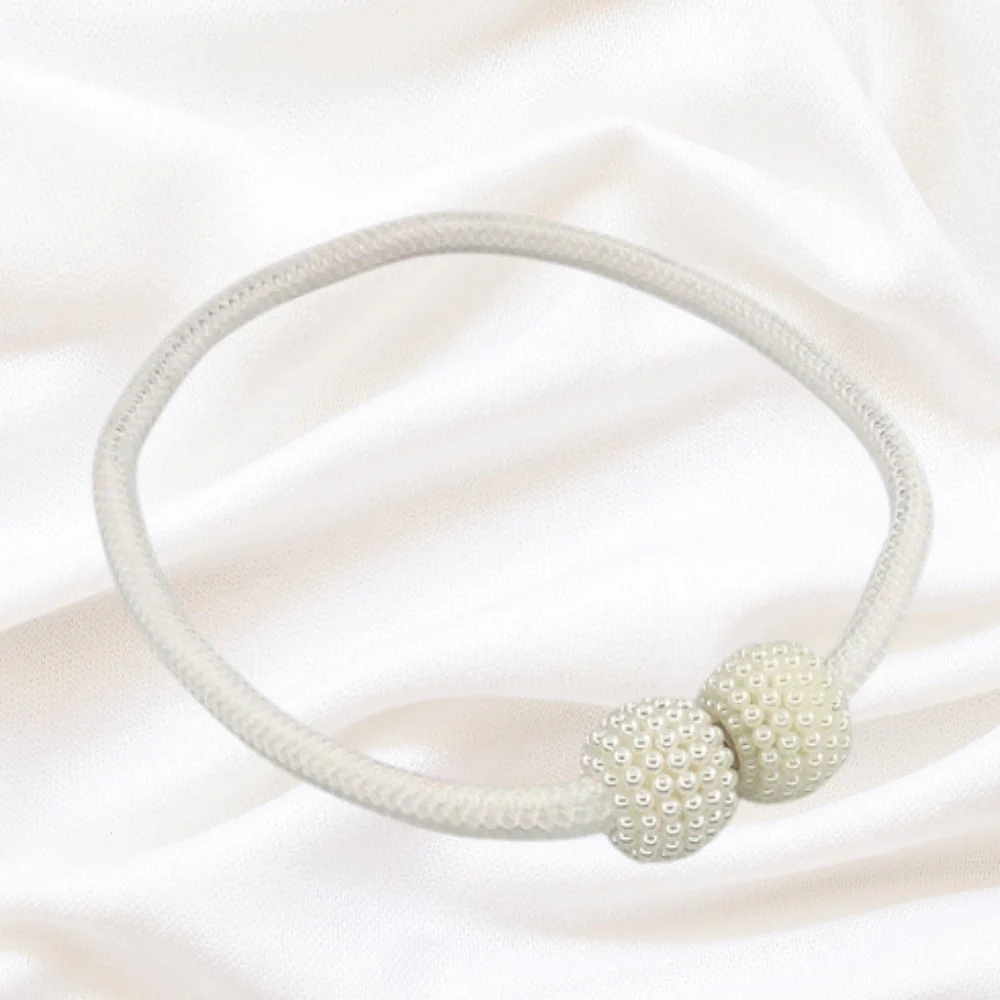 Magnetic Pearl Curtain Tie Back | 2pcs Set - Image 11