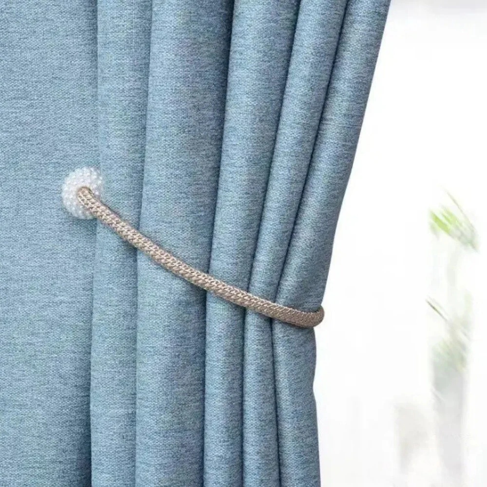 Magnetic Pearl Curtain Tie Back | 2pcs Set - Image 3