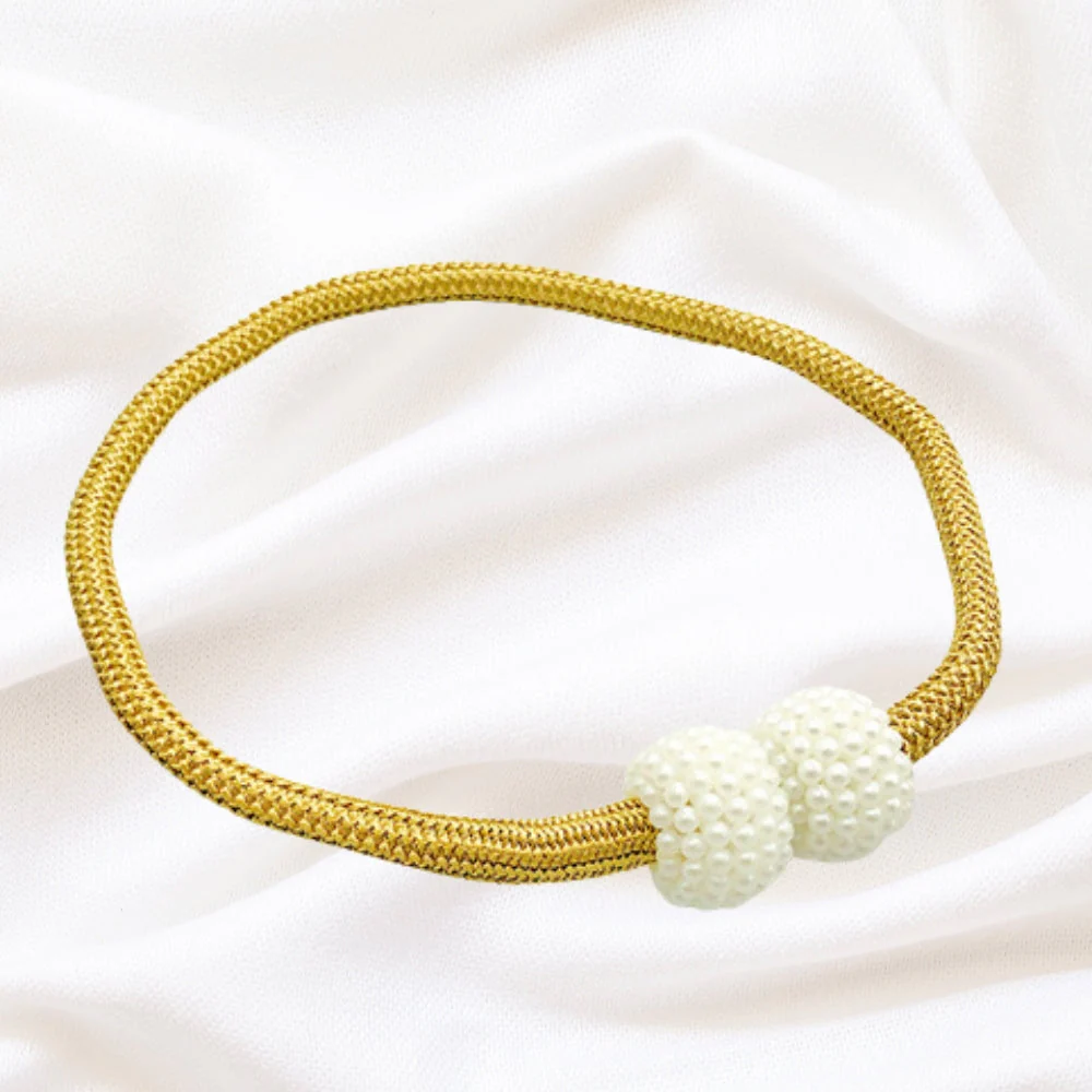 Magnetic Pearl Curtain Tie Back | 2pcs Set - Image 5