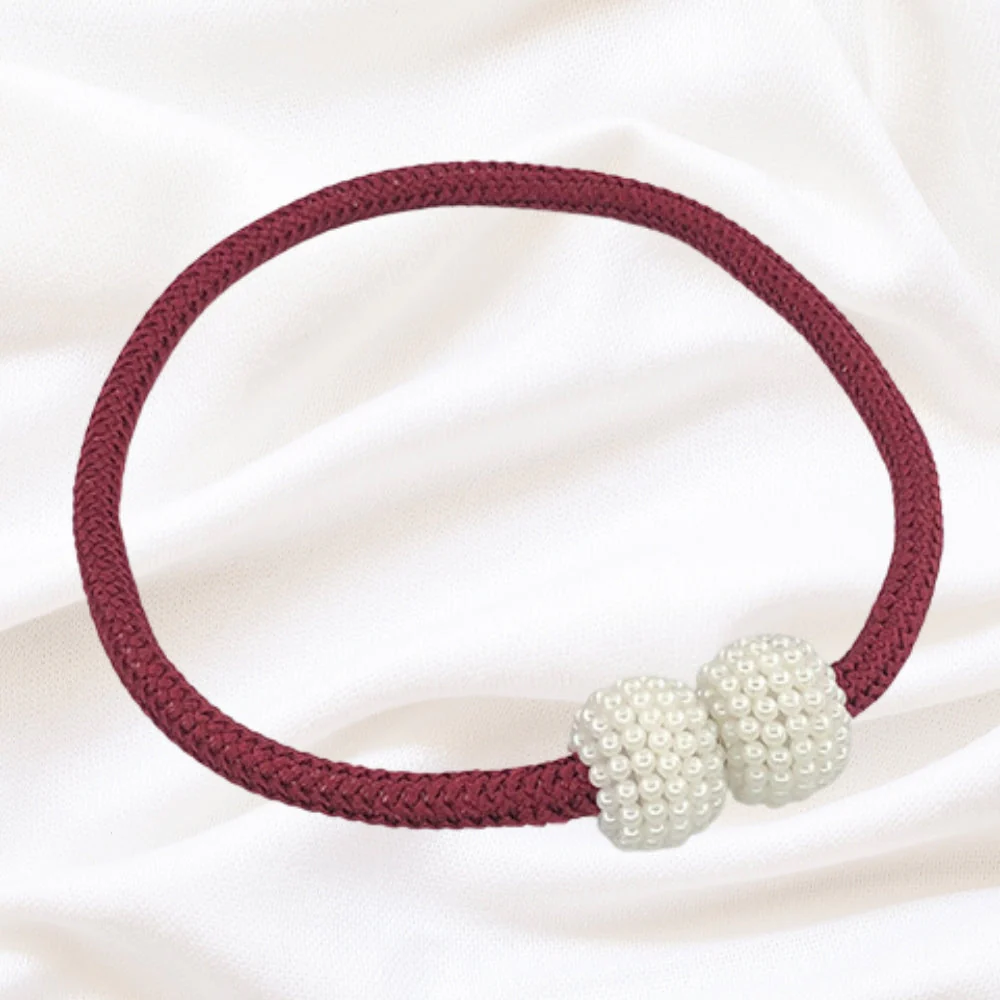 Magnetic Pearl Curtain Tie Back | 2pcs Set - Image 8
