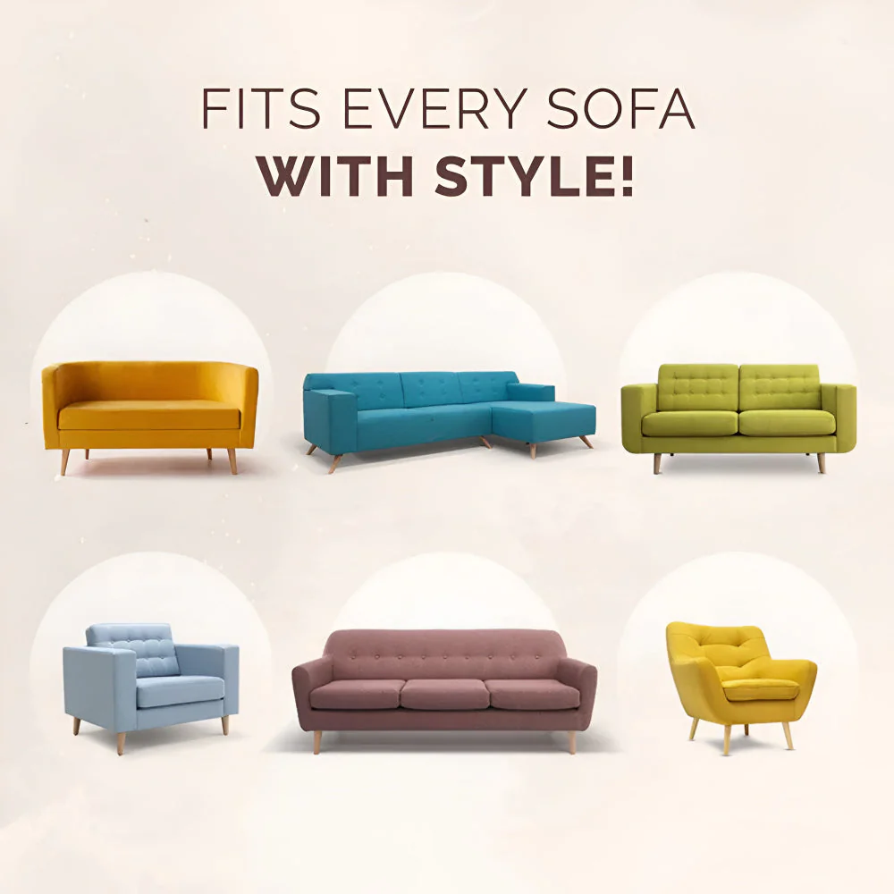 Abstract Grid Sofa Cover - Image 9