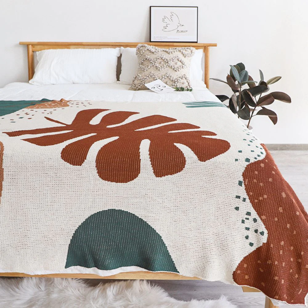 Abstract Style Knitted Throw - Image 3