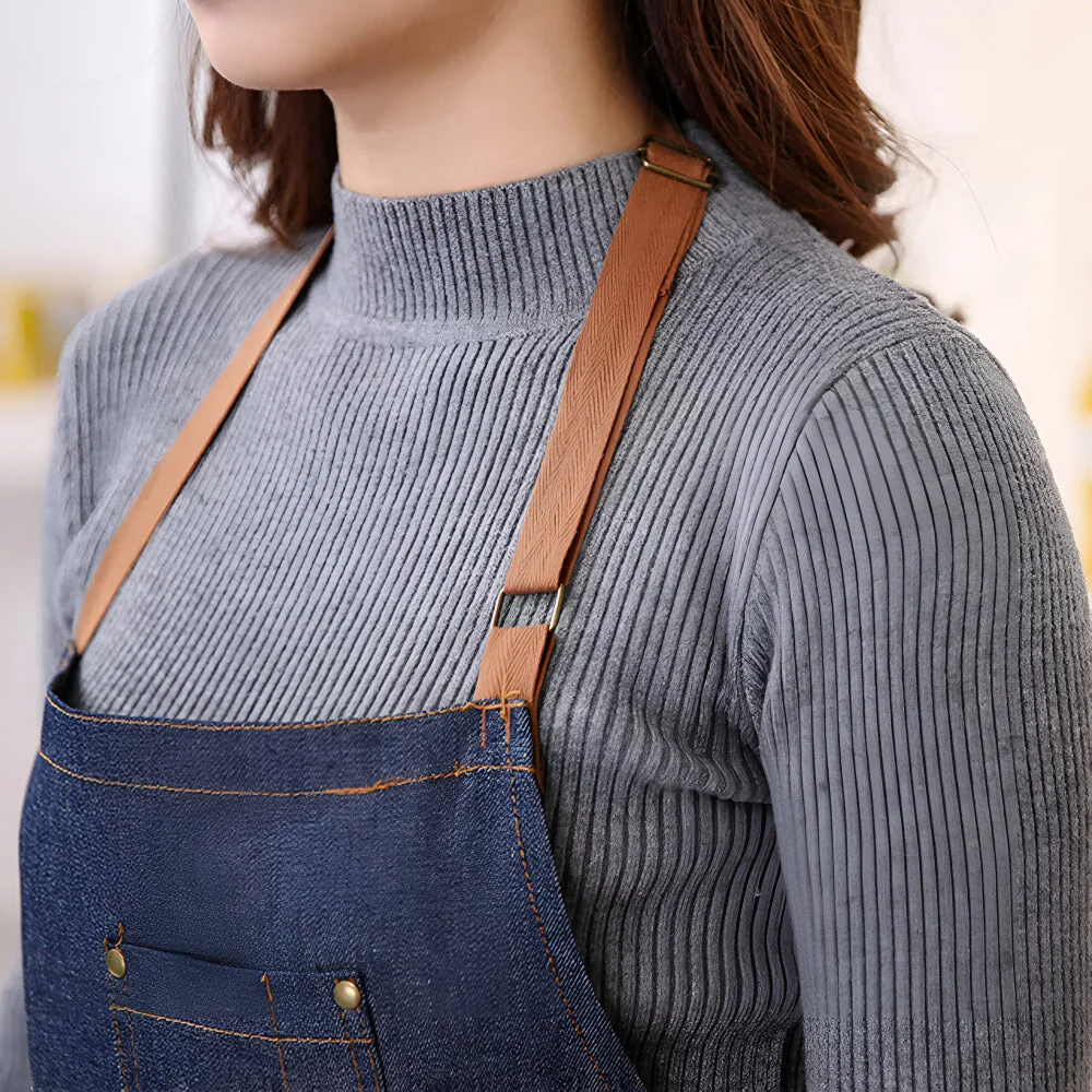 Adjustable Denim Apron - Image 4