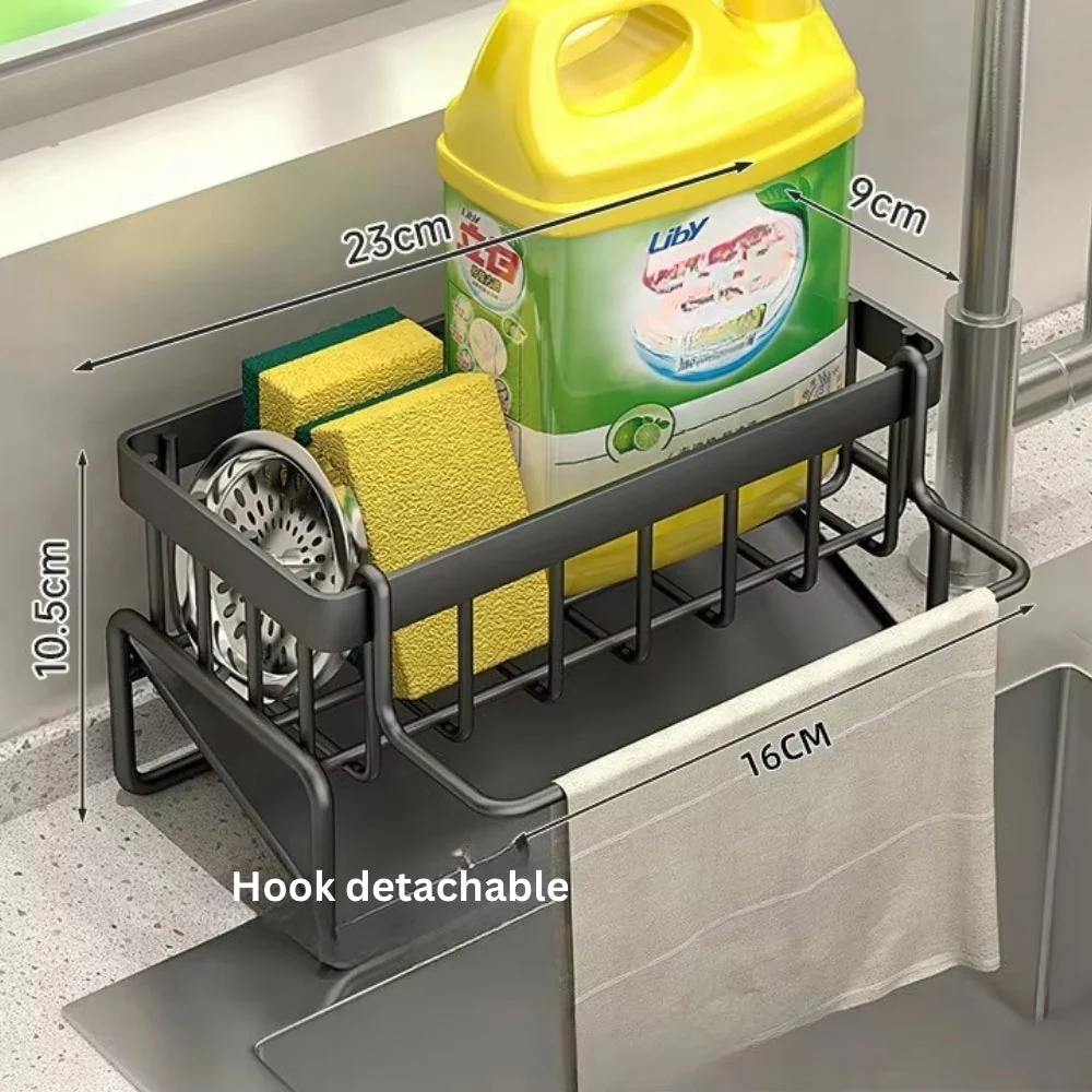 All-in-One Sponge Soap Cloth Self-Draining Rack - Image 4