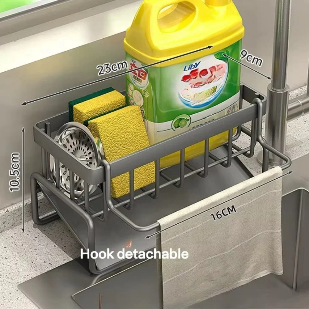 All-in-One Sponge Soap Cloth Self-Draining Rack - Image 5