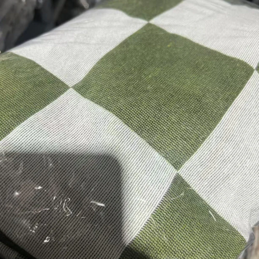 All-Season Checkered Picnic Blanket with Fringe - Image 8