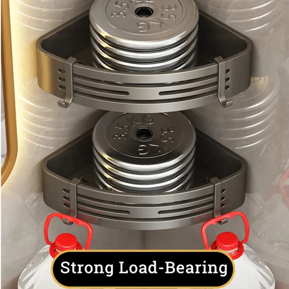 Aluminum Corner Shower Caddy Rack - Image 3