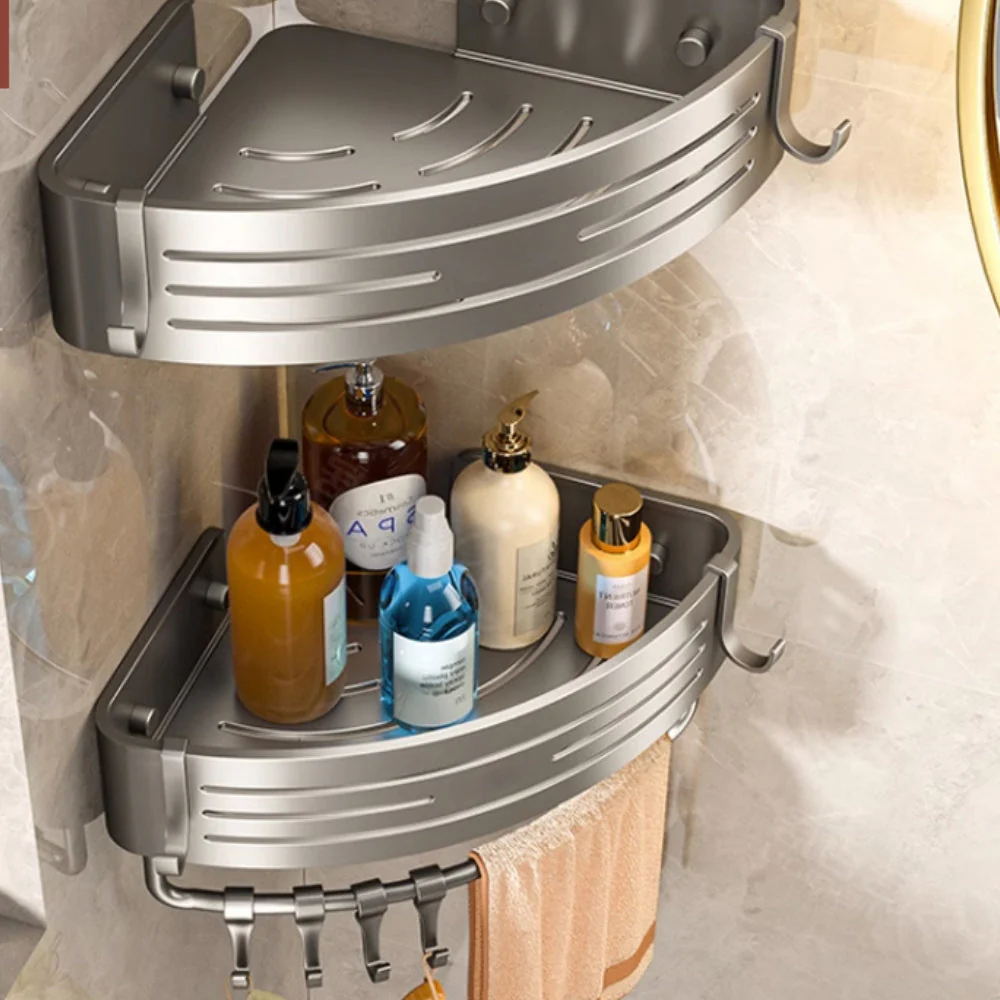 Aluminum Corner Shower Caddy Rack - Image 7