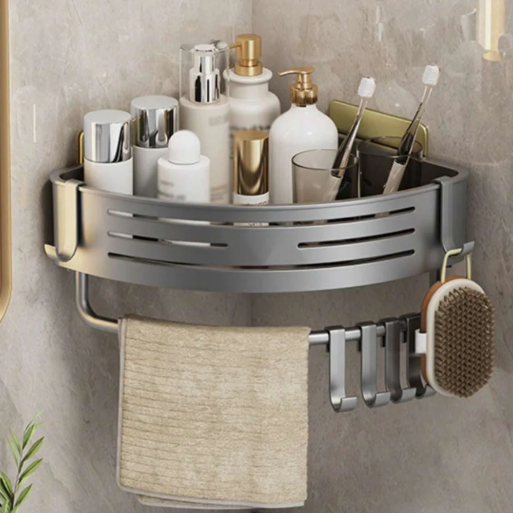 Aluminum Corner Shower Caddy Rack - Image 9