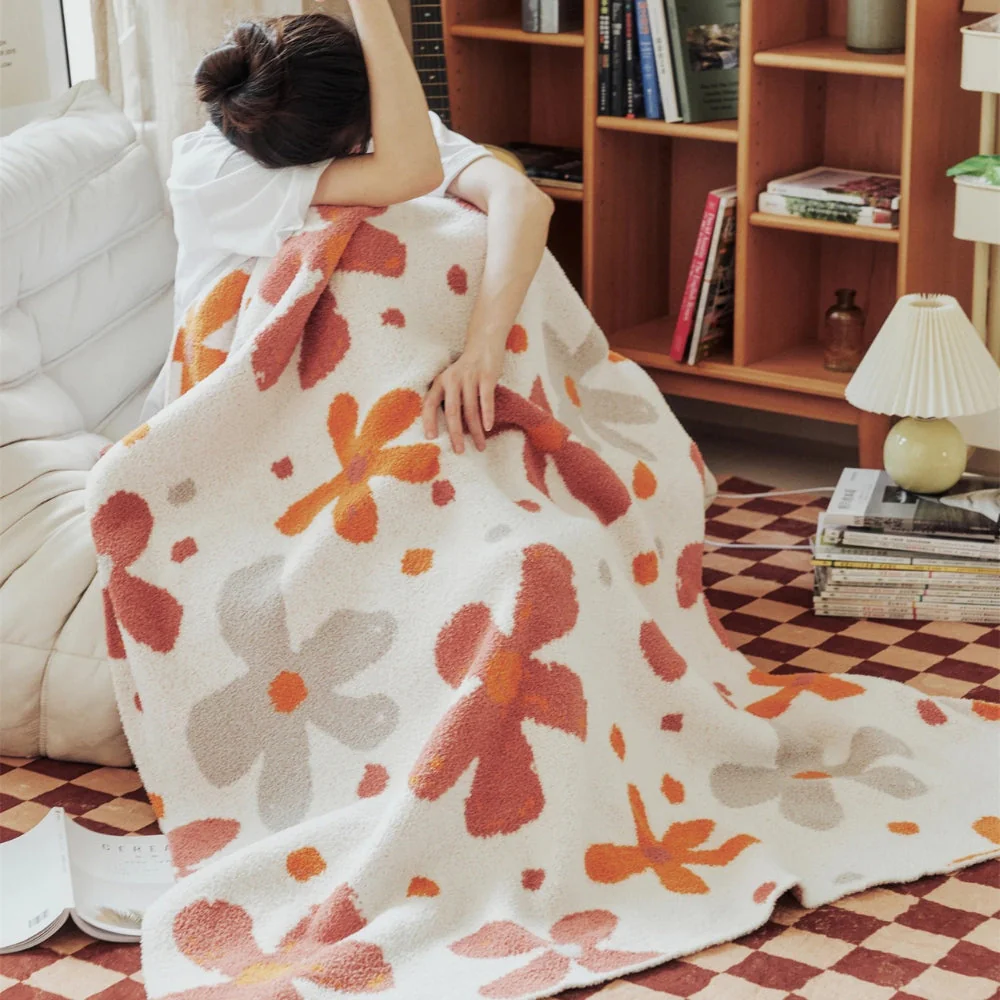 Alvian Floral Soft Knit Throw Blanket - Image 3