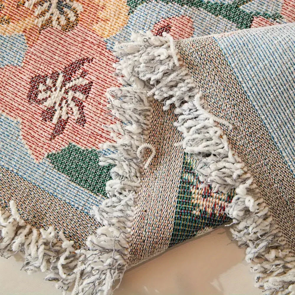 Amara Floral Reversible Sofa Cover - Image 8
