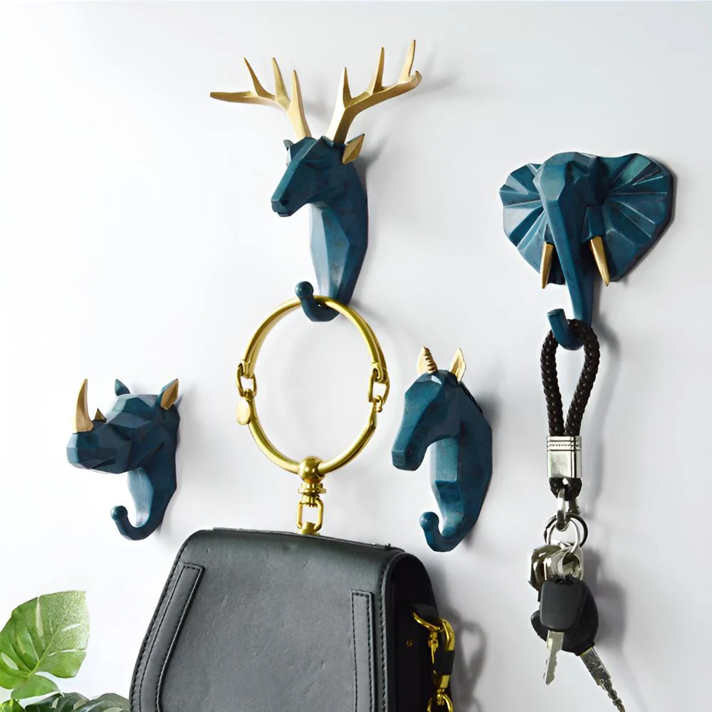 Animal Head Wall-Mounted Key Holder - Image 3