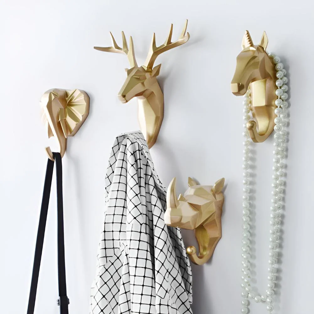 Animal Head Wall-Mounted Key Holder - Image 4