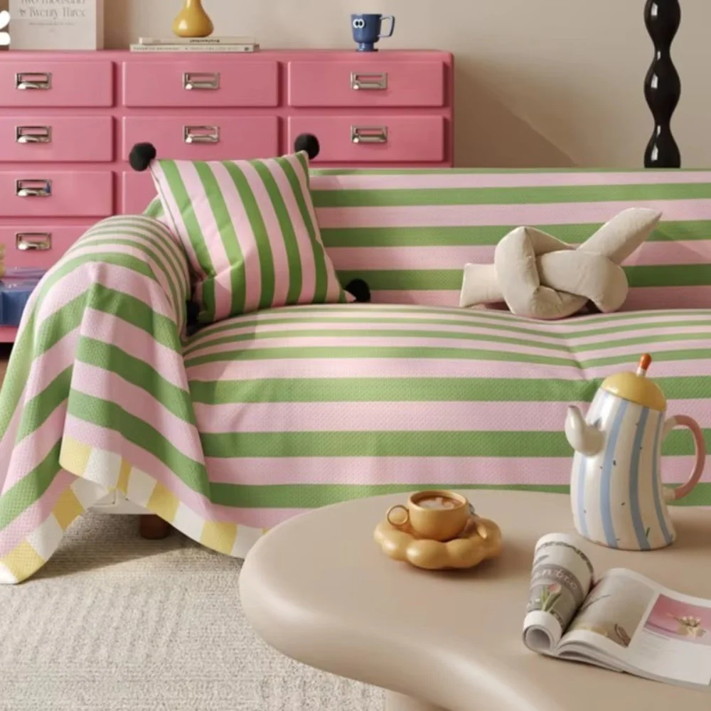 Atelier Pastel Striped Sofa Cover - Image 4