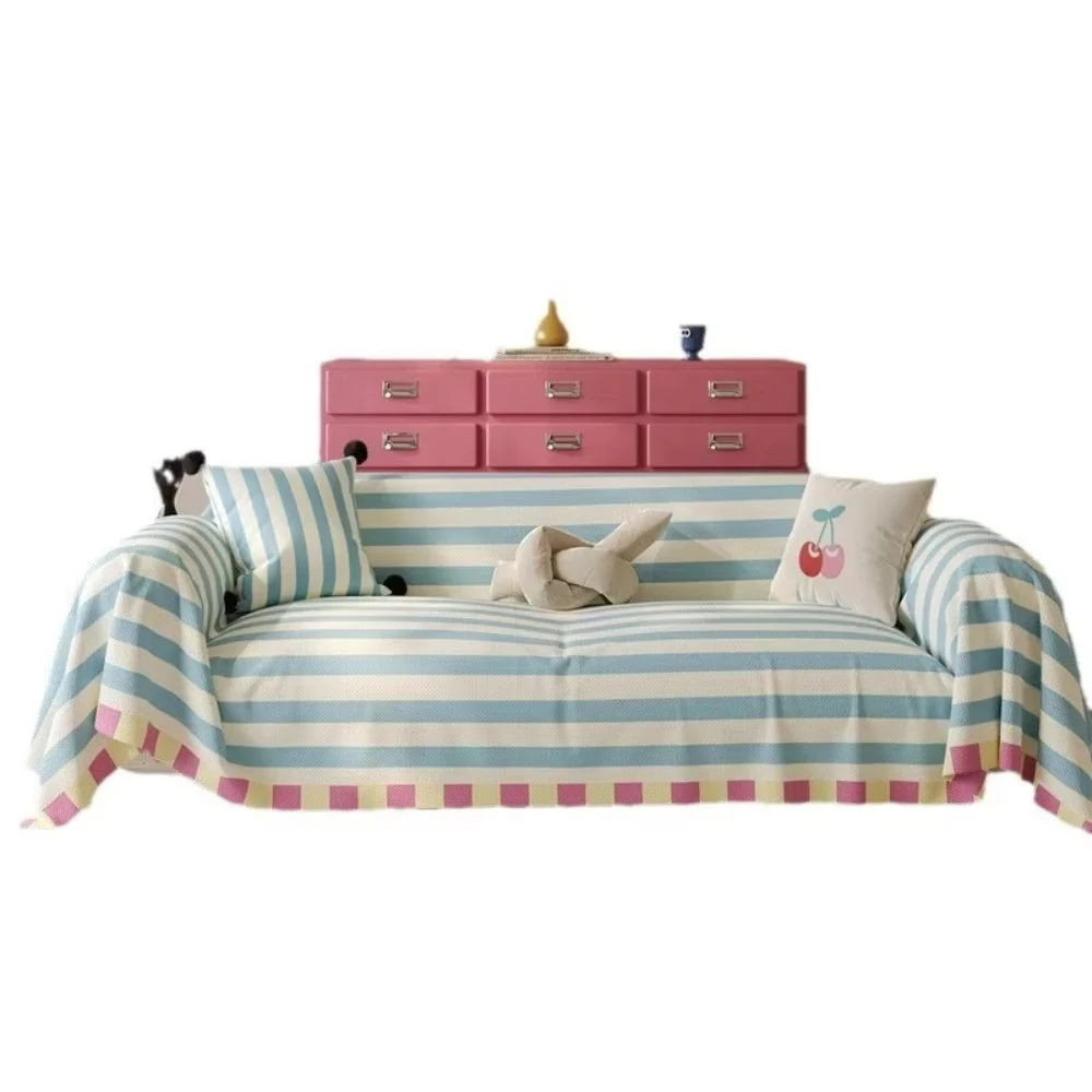 Atelier Pastel Striped Sofa Cover - Image 7