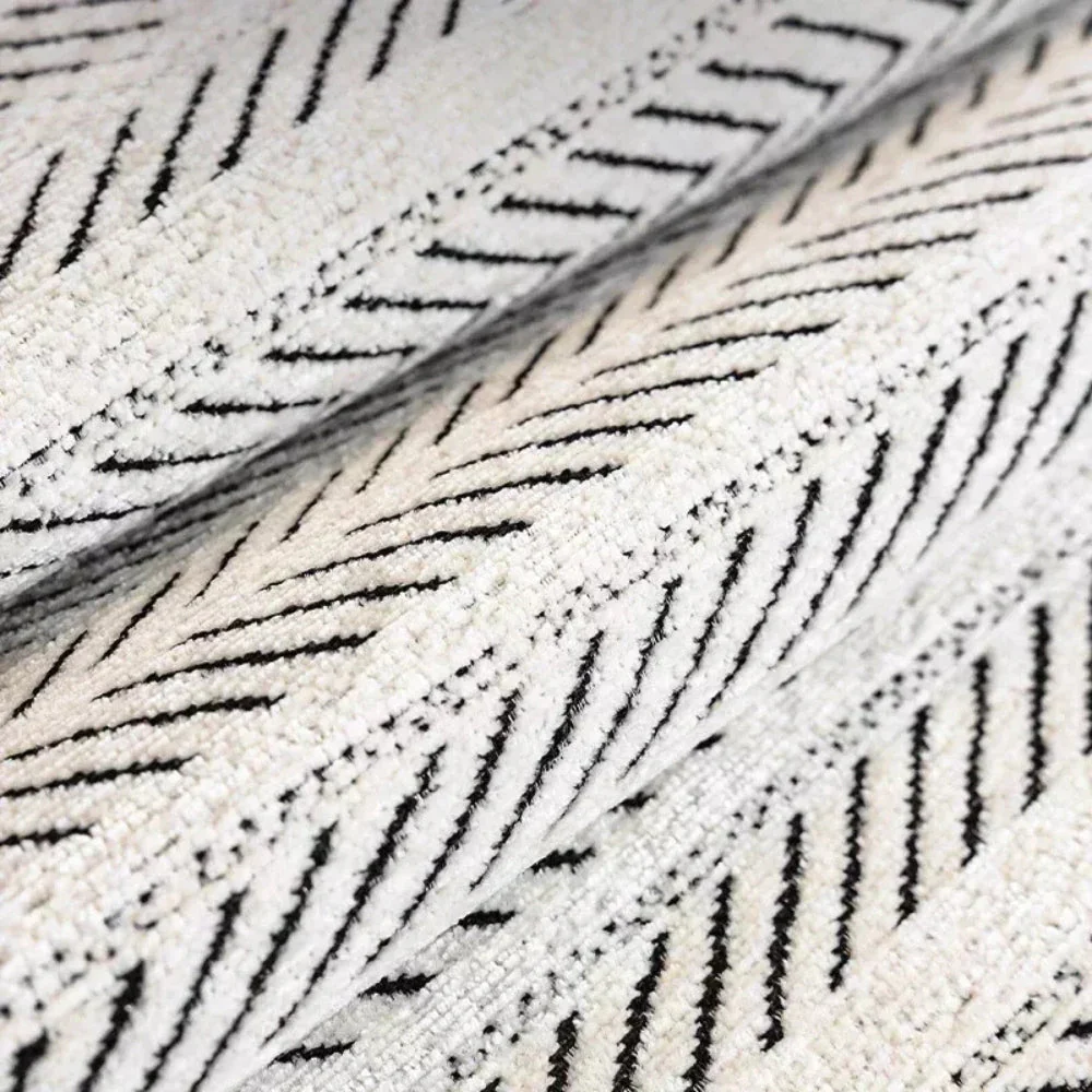 Aurivelle Herringbone Scallop Edge Sofa Cover - Image 7