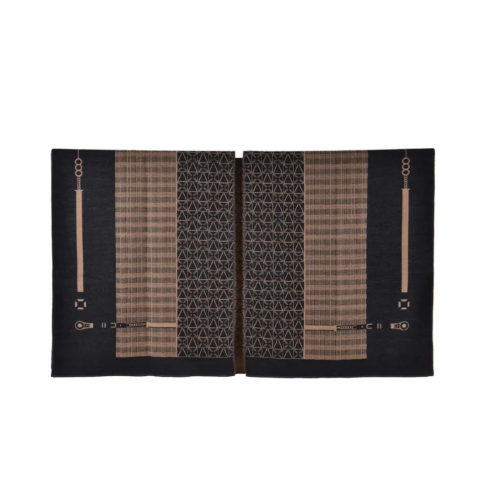 Auron Geometric Acrylic Poncho Shawl - Image 8