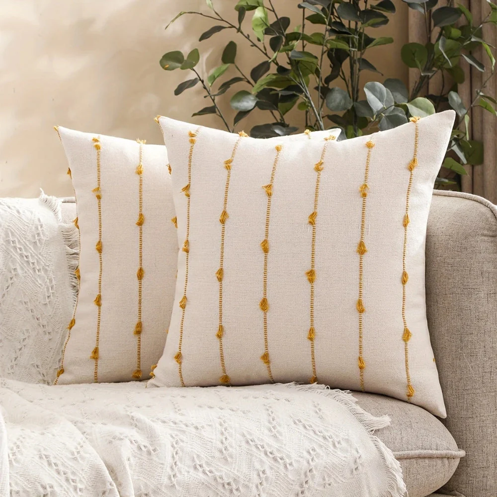 Averra Vertical Stitched Cushion Cover - Image 3