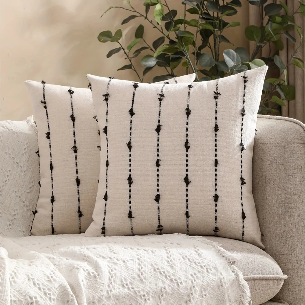 Averra Vertical Stitched Cushion Cover - Image 4