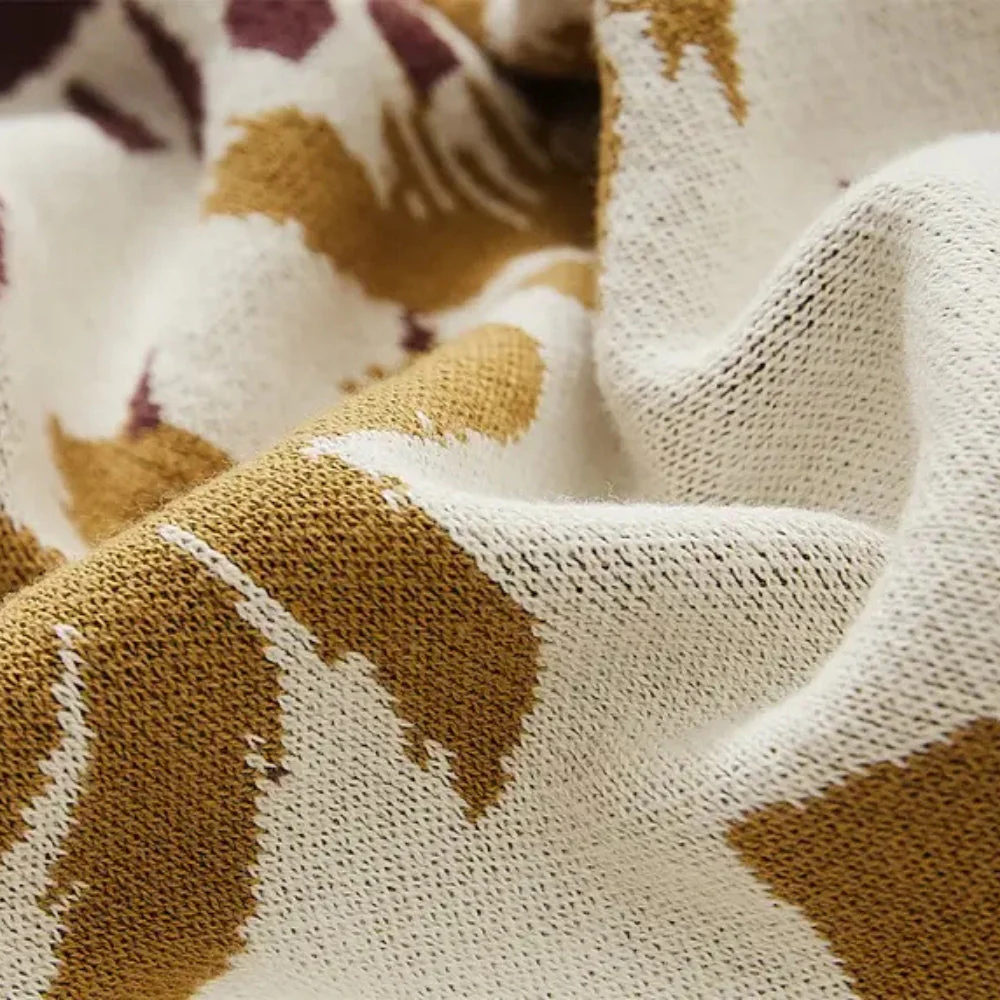 Azura Boho Geometric Knit Blanket - Image 6