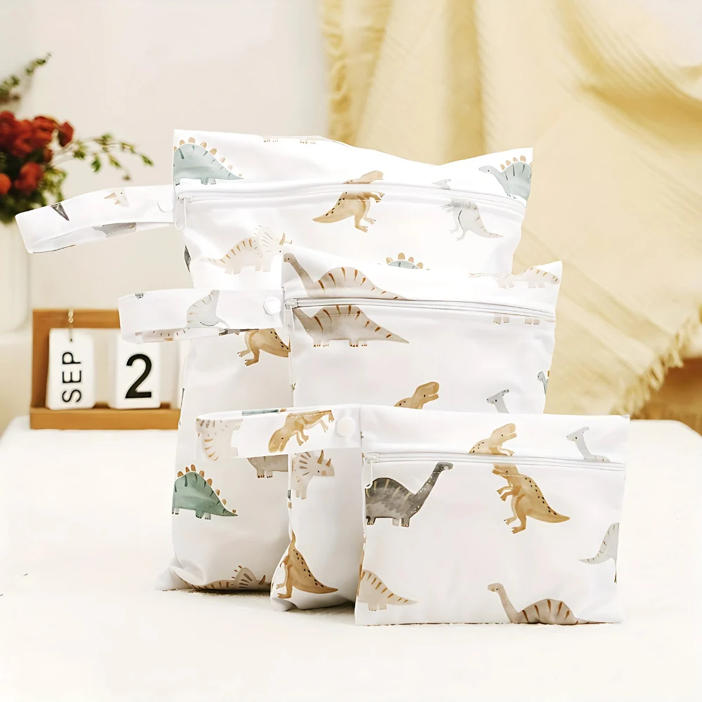 Baby Zoo Safari Print Reusable Wet Dry Bag | 3pcs Set - Image 5