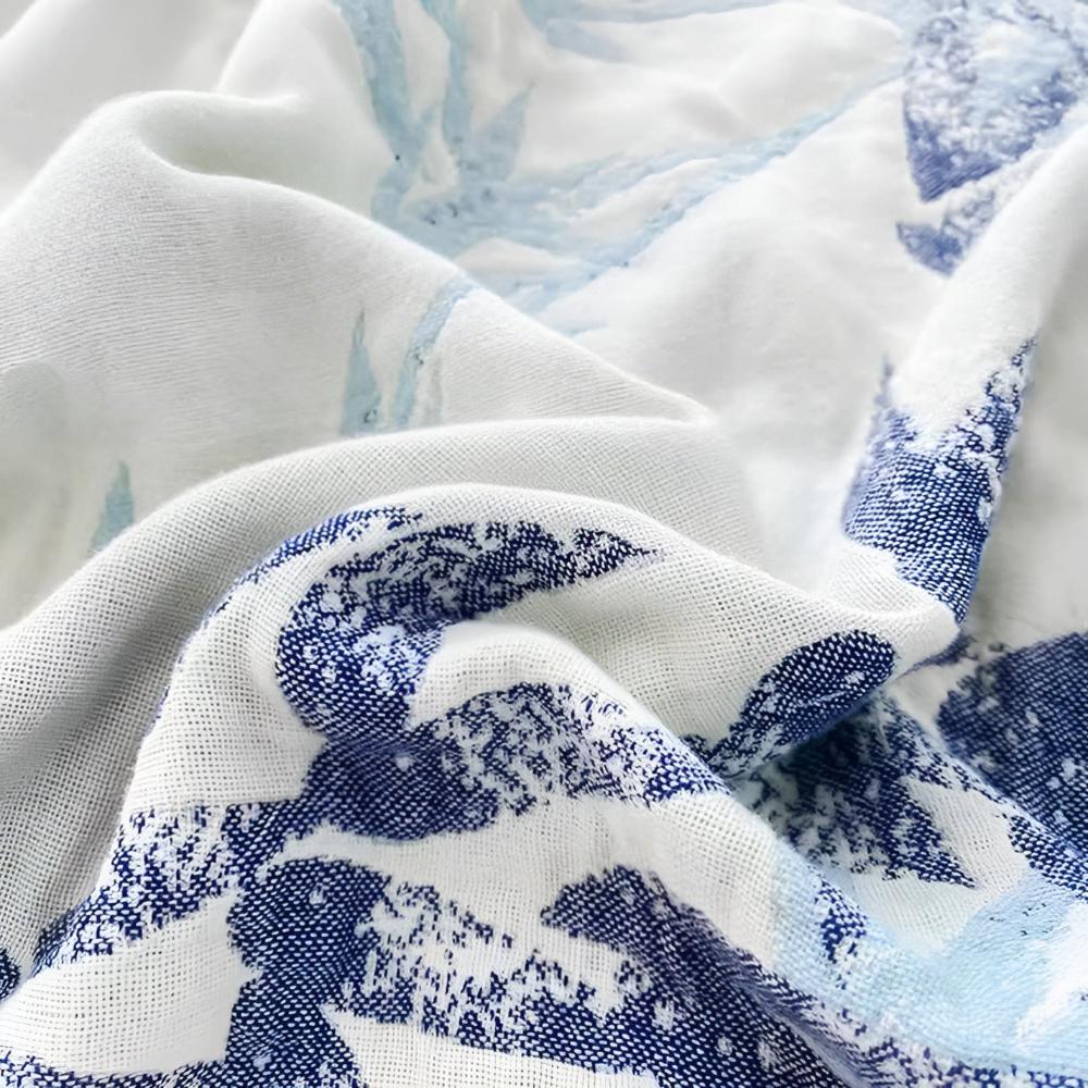 Bamboo Cotton Reversible Jacquard Throw - Image 4