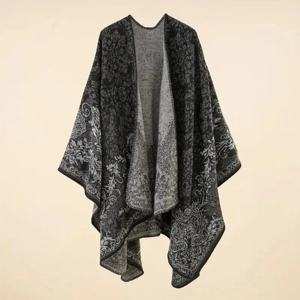 Baroque Pattern Warm Blanket Shawl - Image 3