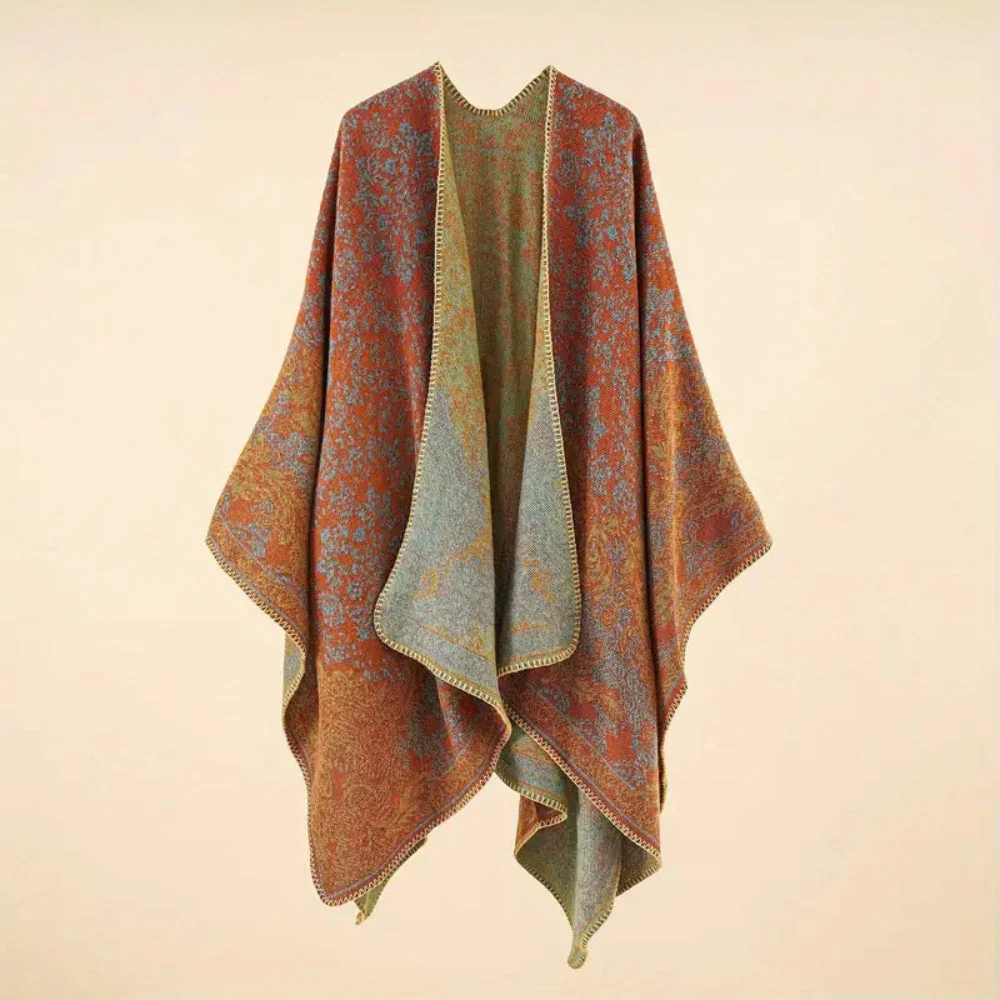 Baroque Pattern Warm Blanket Shawl - Image 4