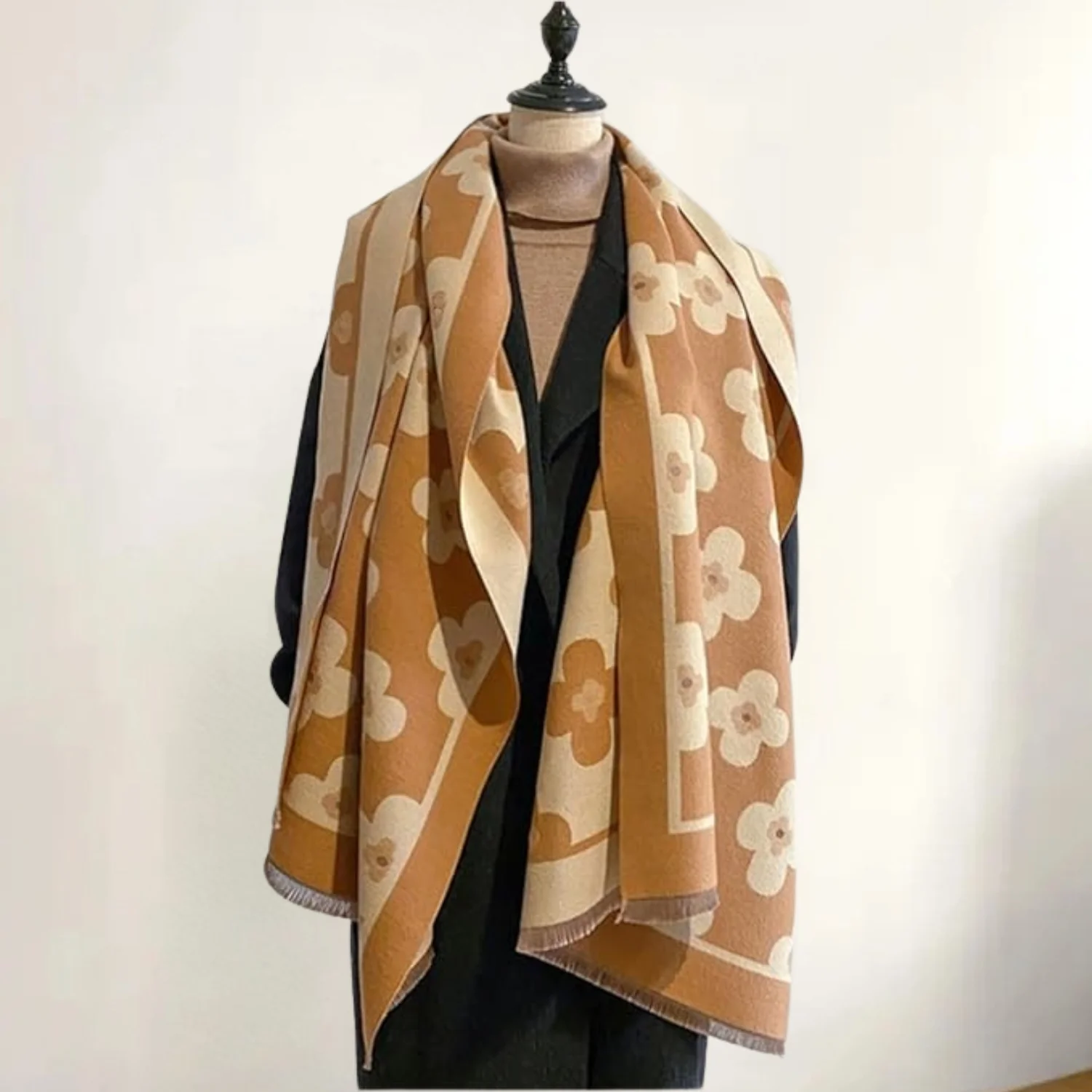 Bloom Classic Floral Winter Scarf - Image 2