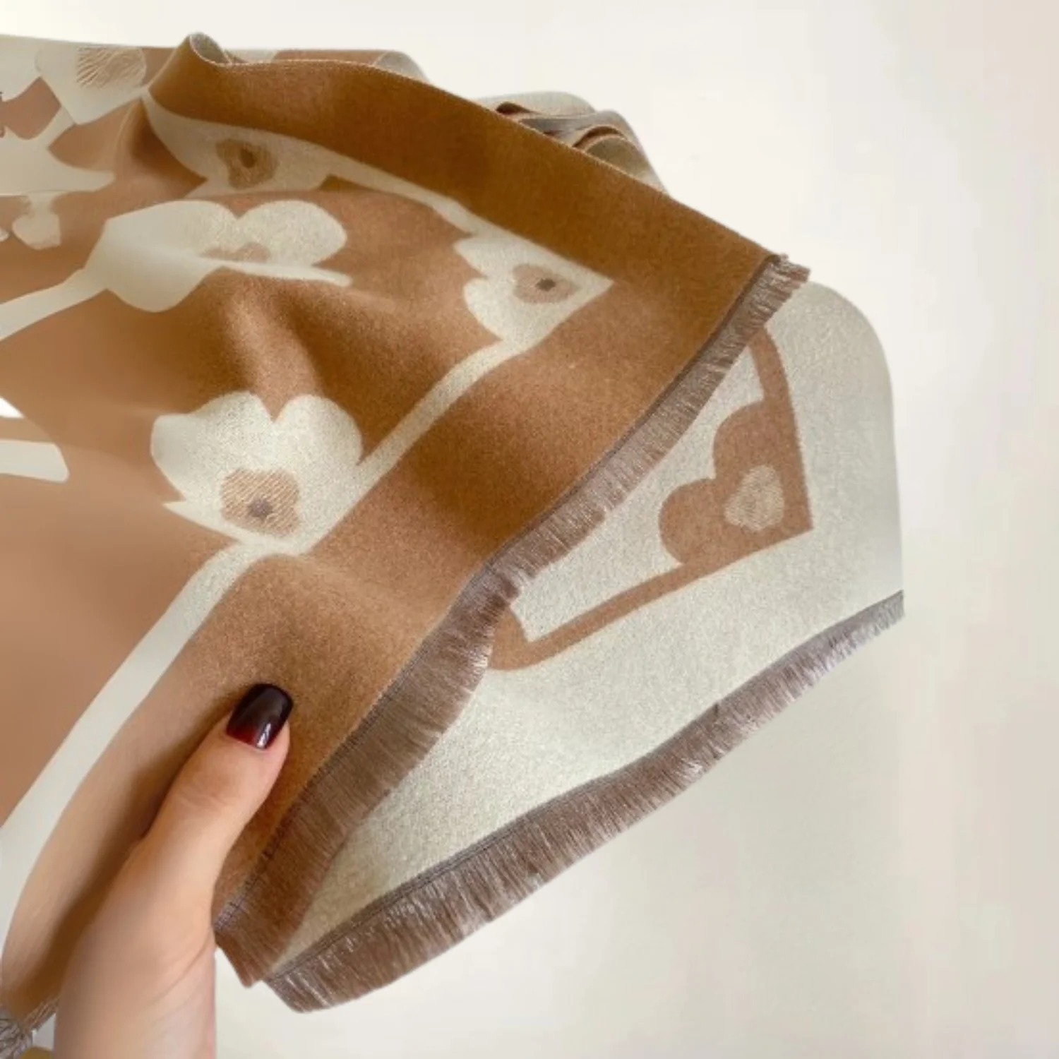 Bloom Classic Floral Winter Scarf - Image 4