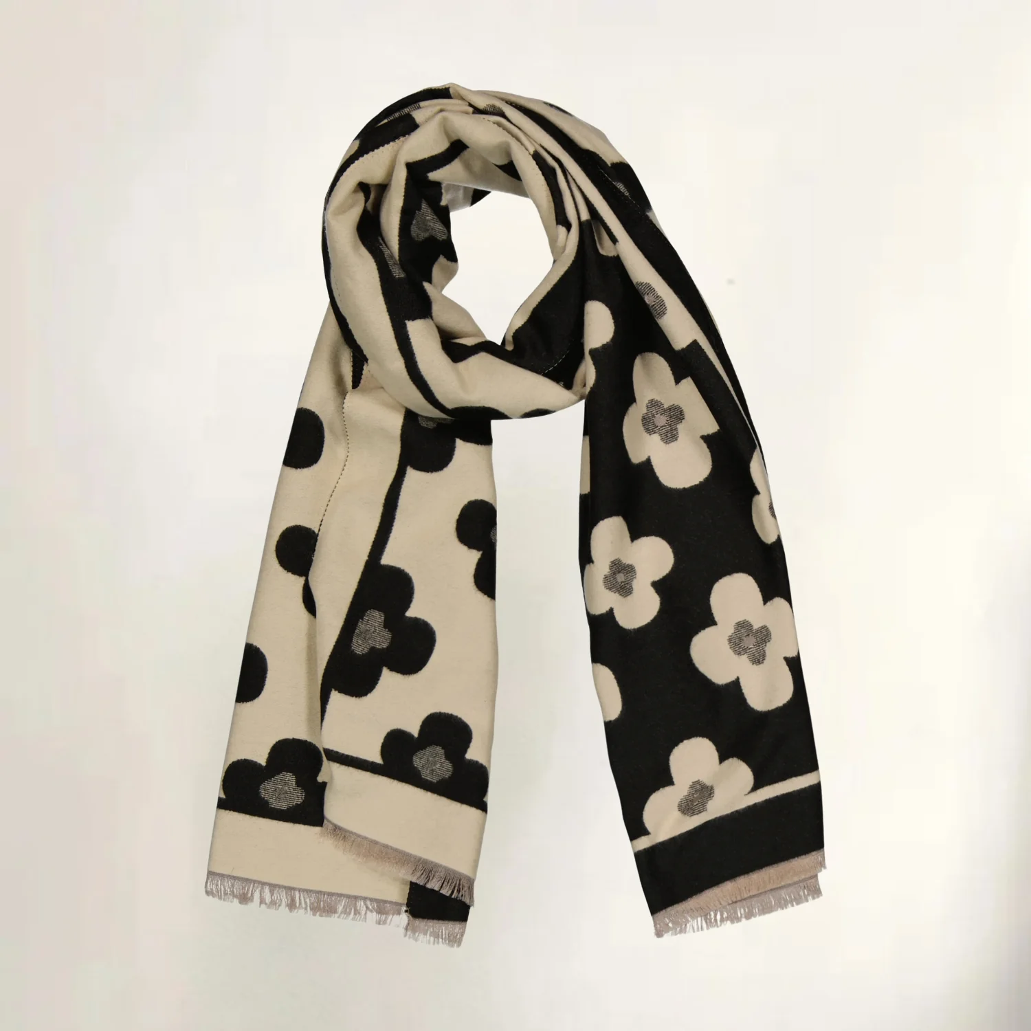 Bloom Classic Floral Winter Scarf - Image 7