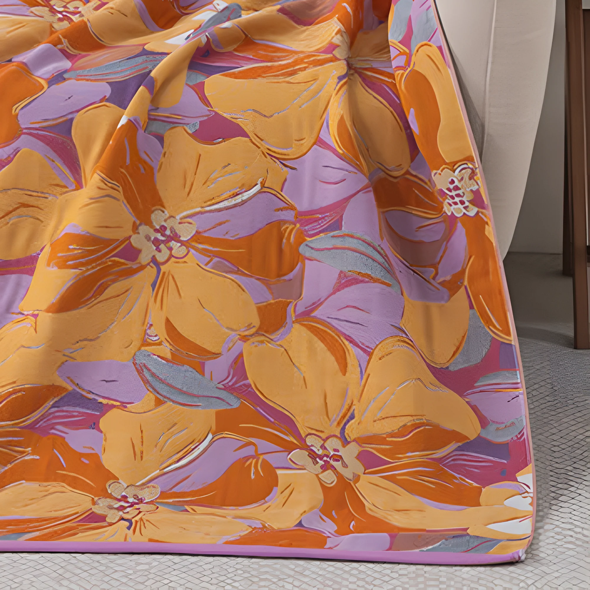 Blooming Beauty Cotton Bath Towel - Image 2