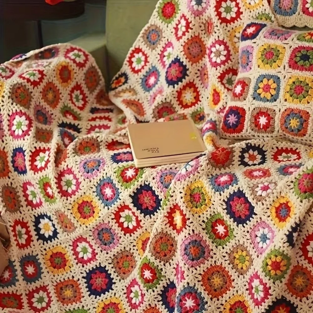 Blooming Crochet Flower Blanket - Image 3
