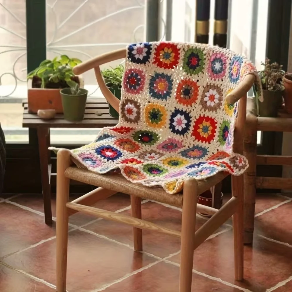 Blooming Crochet Flower Blanket - Image 4