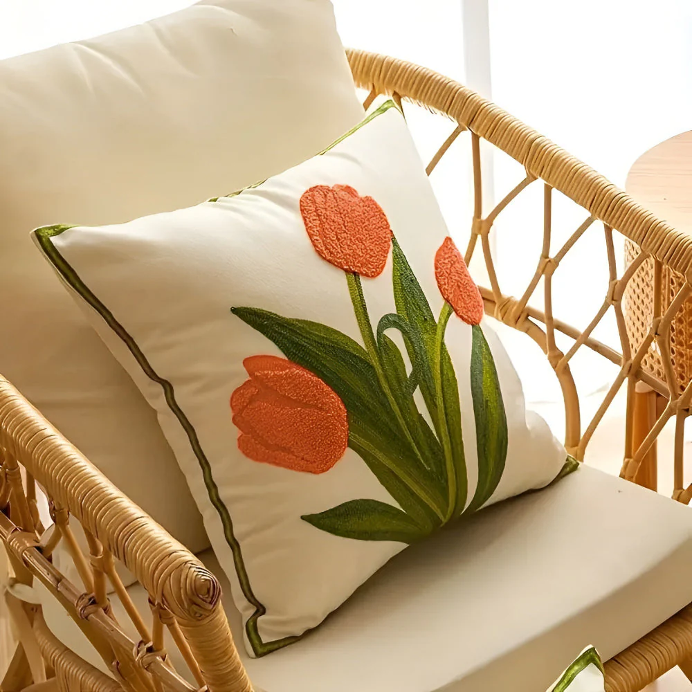 Blooming Tulip Cushion Cover - Image 3
