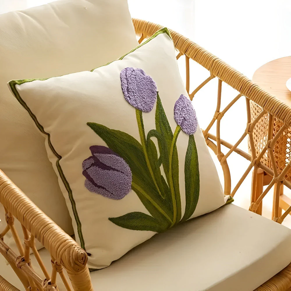 Blooming Tulip Cushion Cover - Image 4