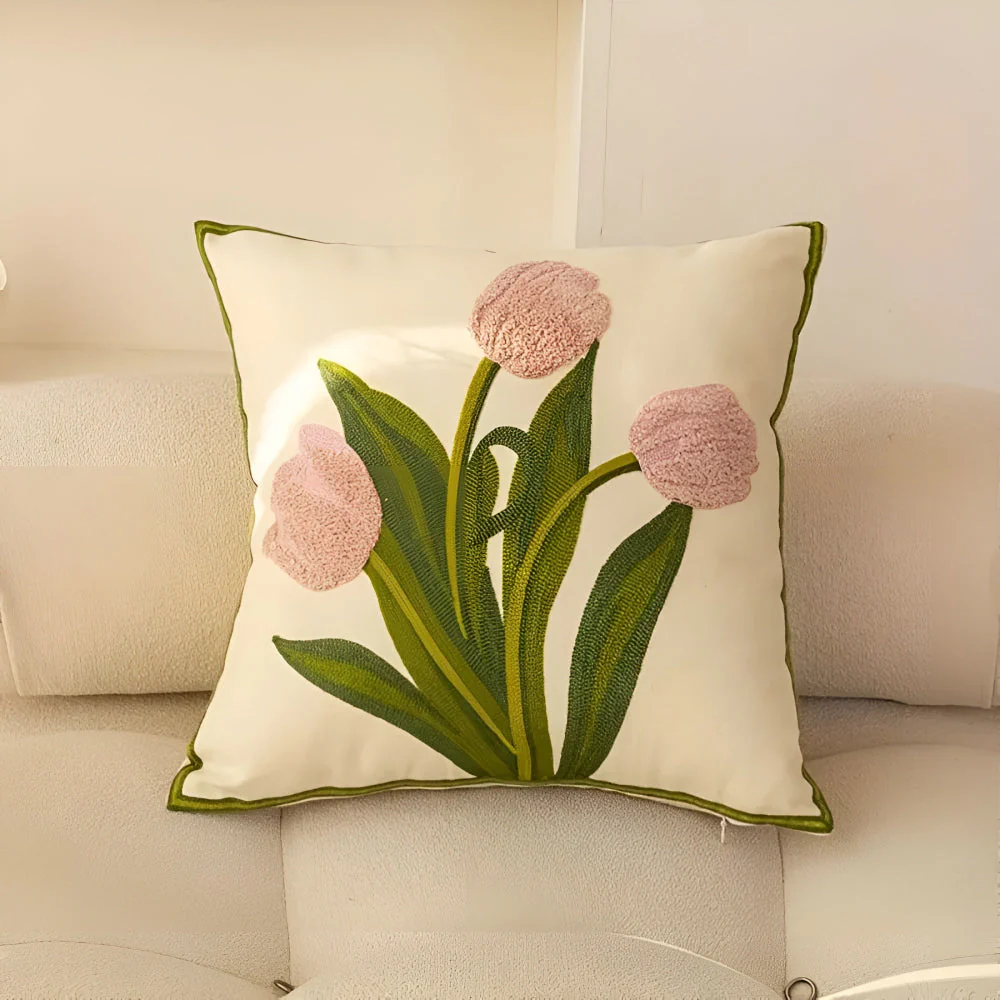 Blooming Tulip Cushion Cover - Image 5