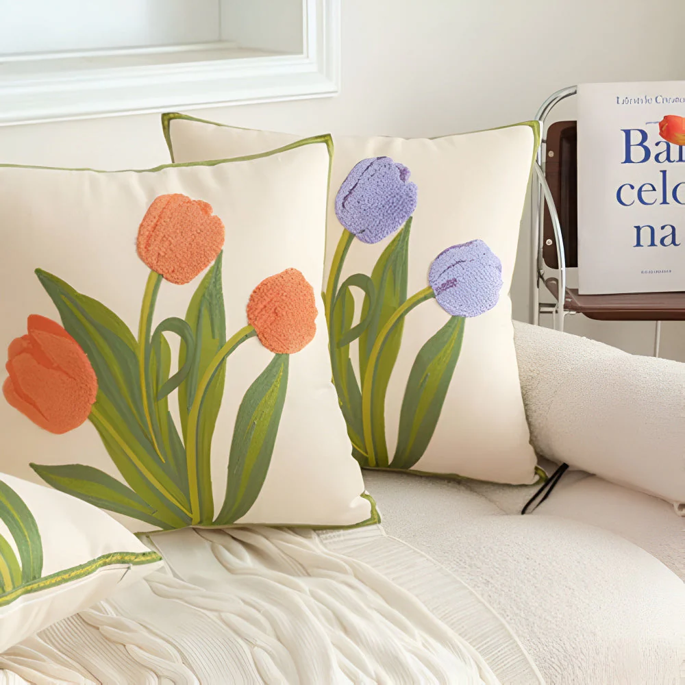 Blooming Tulip Cushion Cover - Image 8