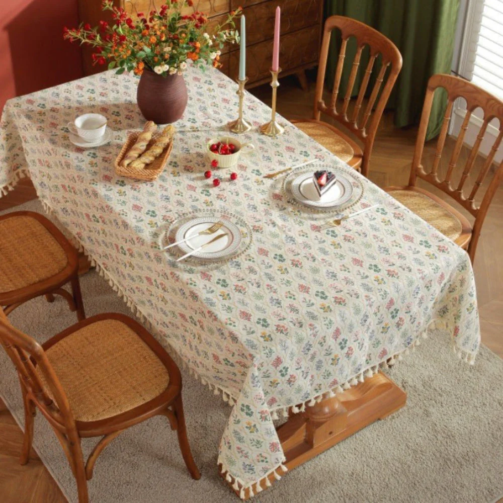 Blossom Spring Tassel Table Cloth - Image 2