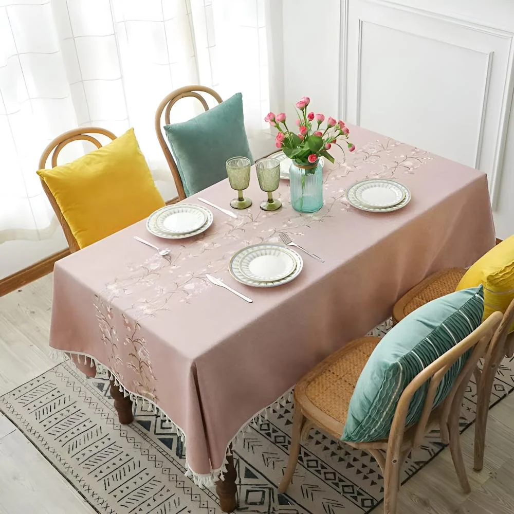 Blossom Weave Elegance Tablecloth - Image 4