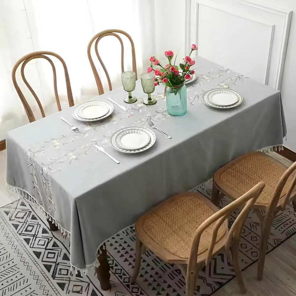 Blossom Weave Elegance Tablecloth - Image 7