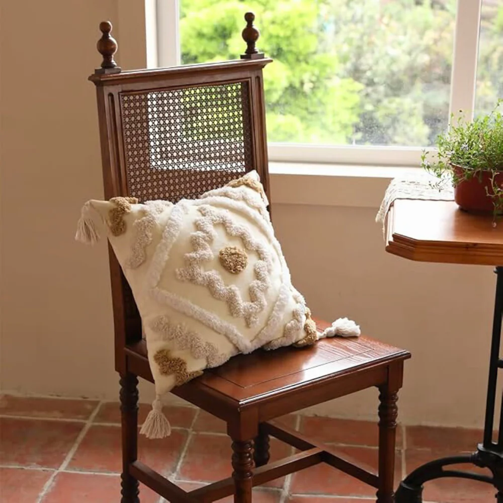 Bohemian Bliss Tufted Pillow Cover - Image 3
