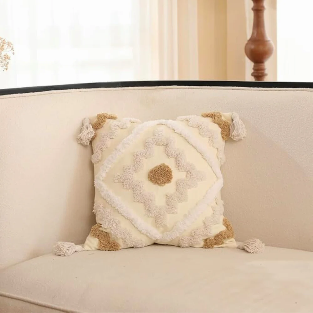 Bohemian Bliss Tufted Pillow Cover - Image 4