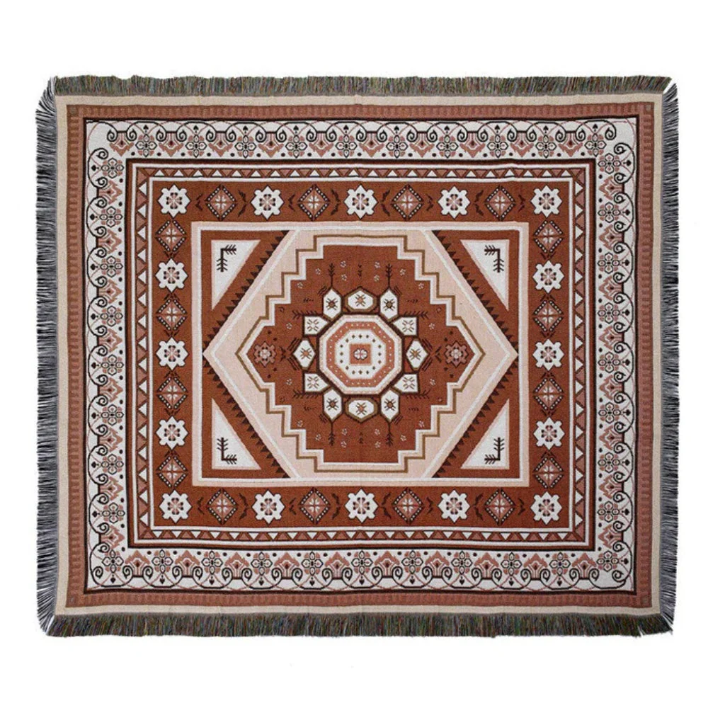 Bohemian Desert Mirage Throw Blanket - Image 3