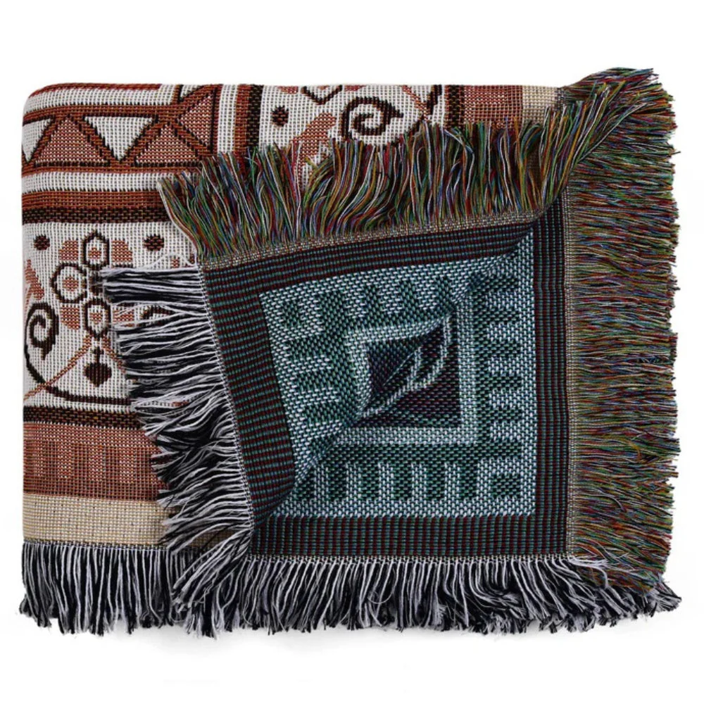 Bohemian Desert Mirage Throw Blanket - Image 4