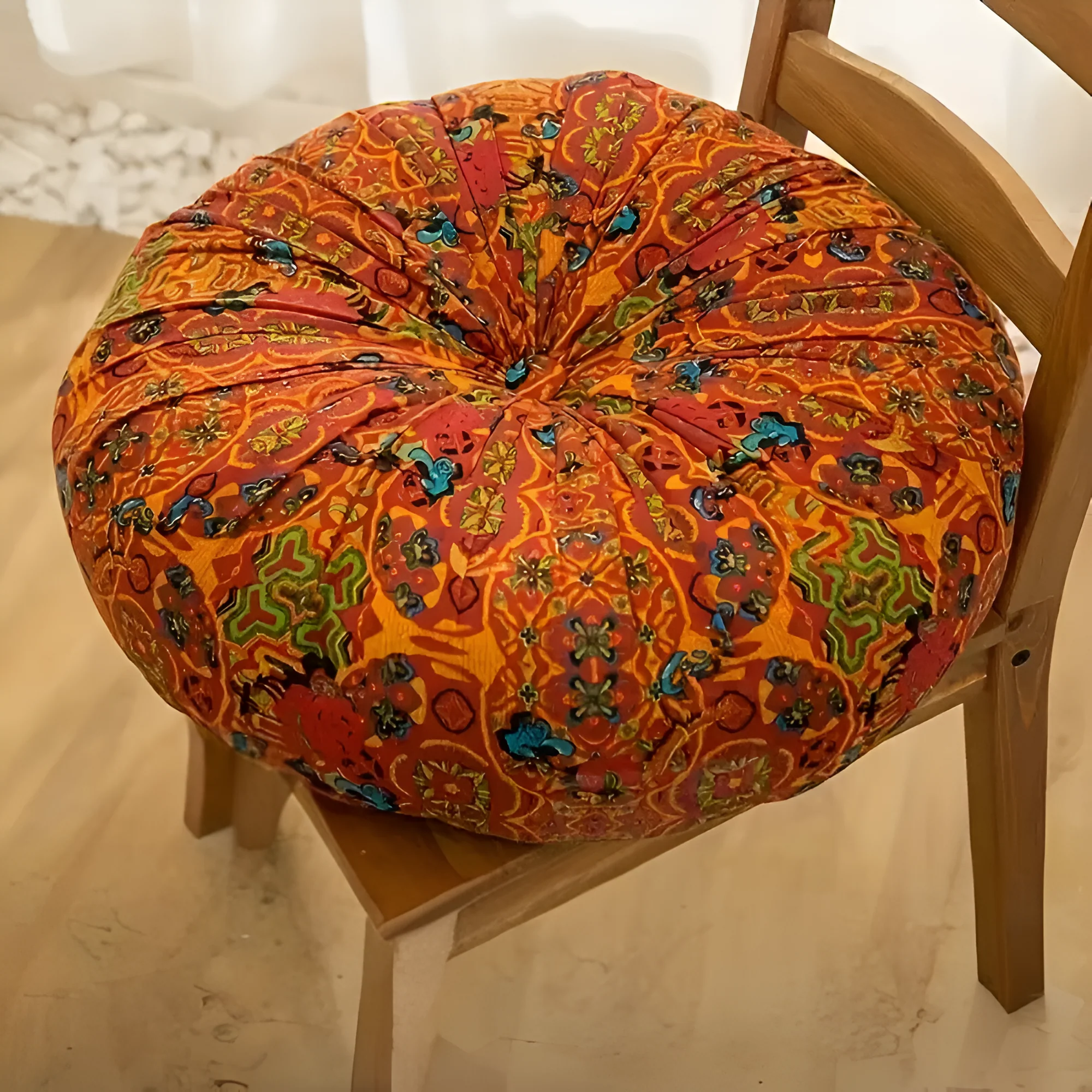Bohemian Embroidered Floor Cushion - Image 6