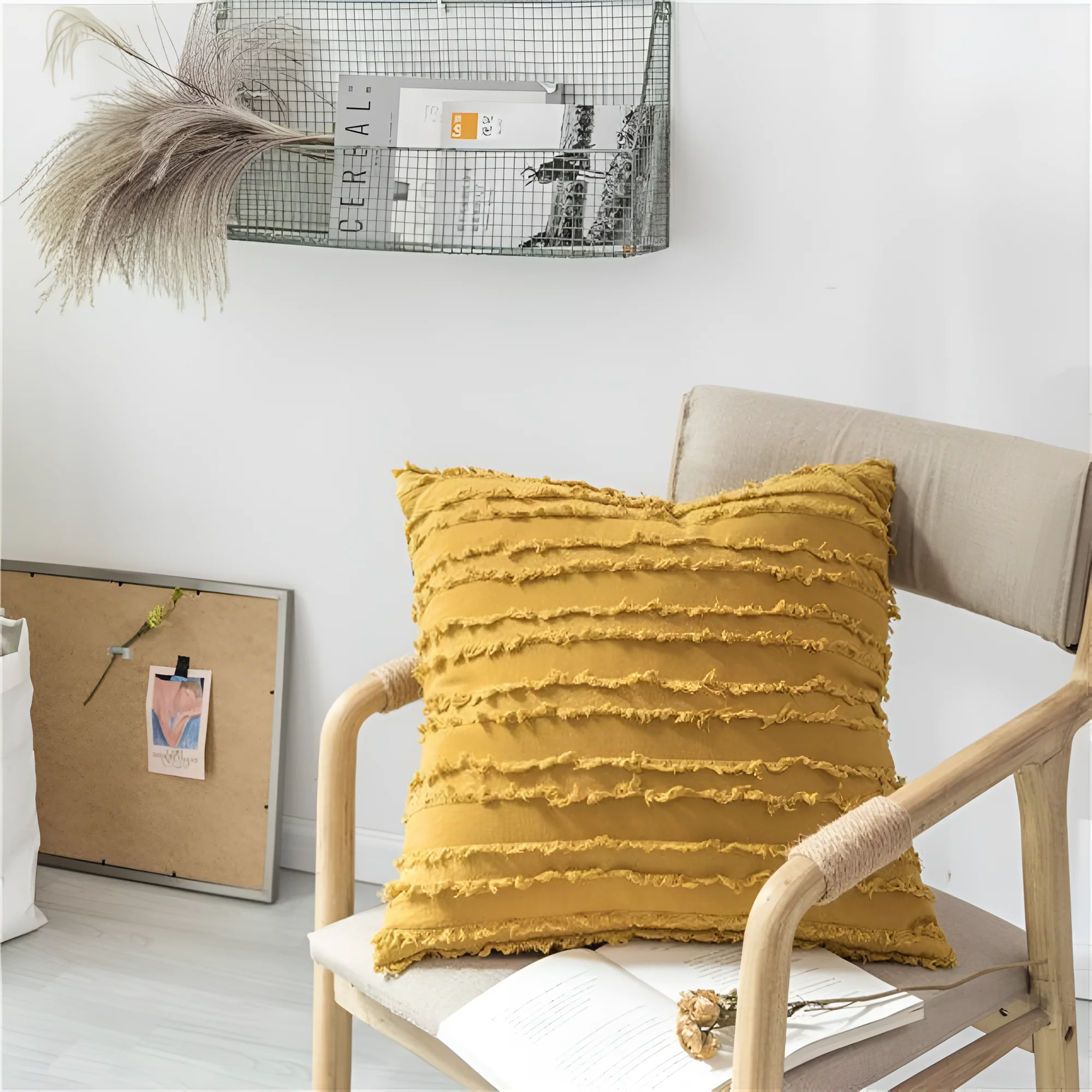 Bohemian Fringe Cushion Cover - Image 2