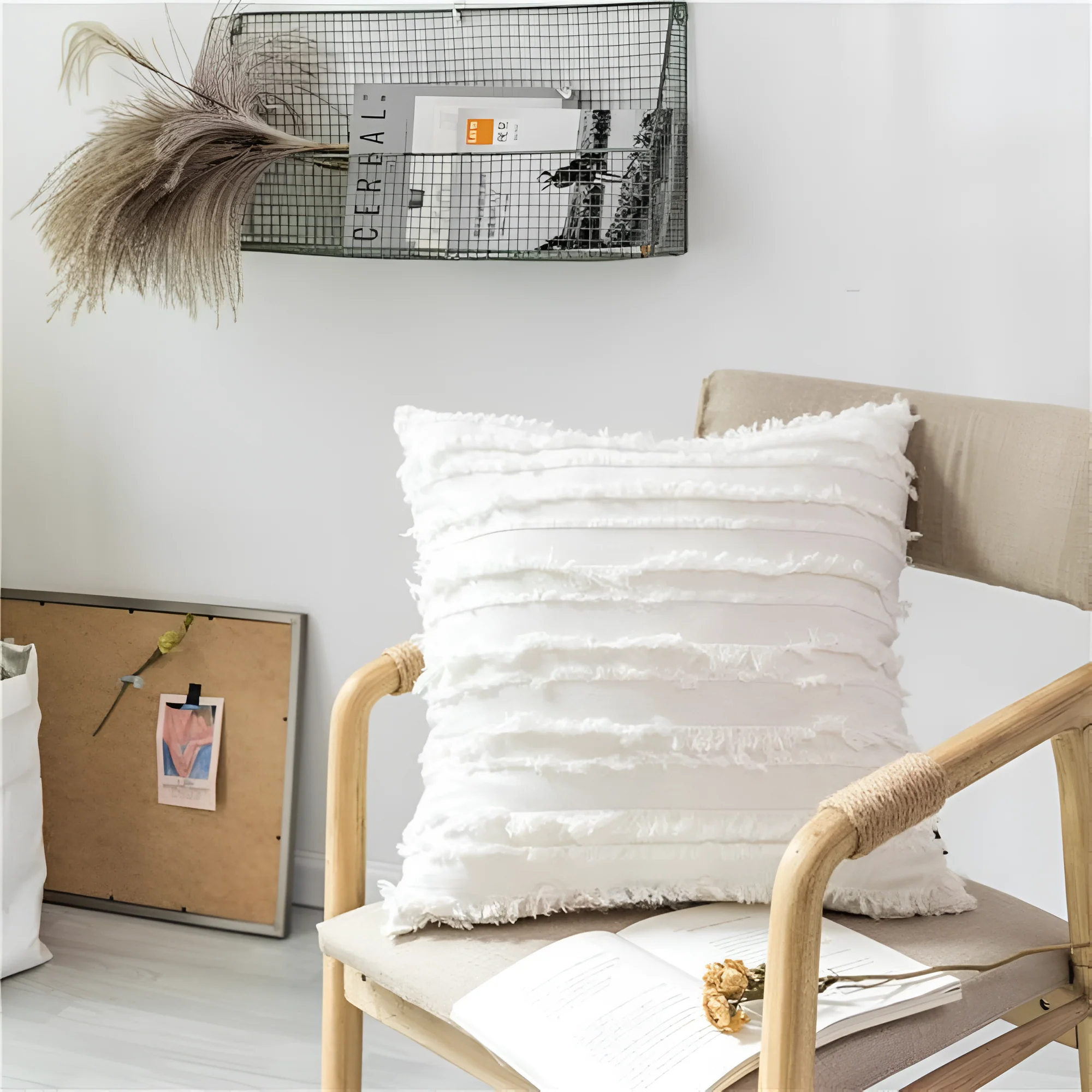 Bohemian Fringe Cushion Cover - Image 3