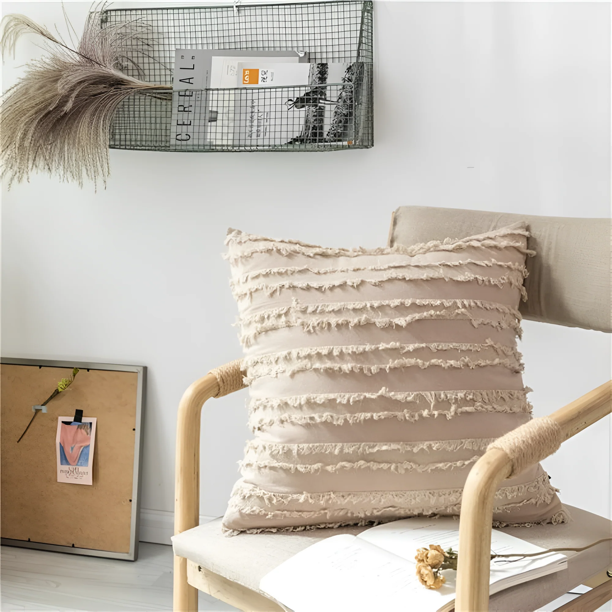 Bohemian Fringe Cushion Cover - Image 4