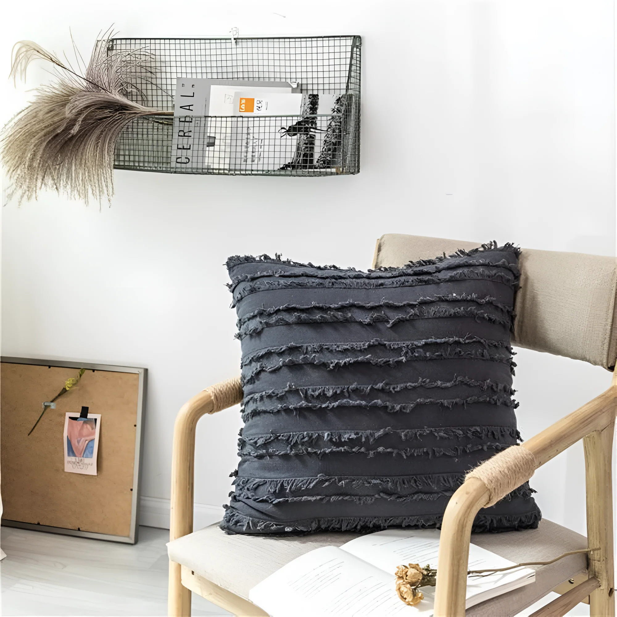 Bohemian Fringe Cushion Cover - Image 5